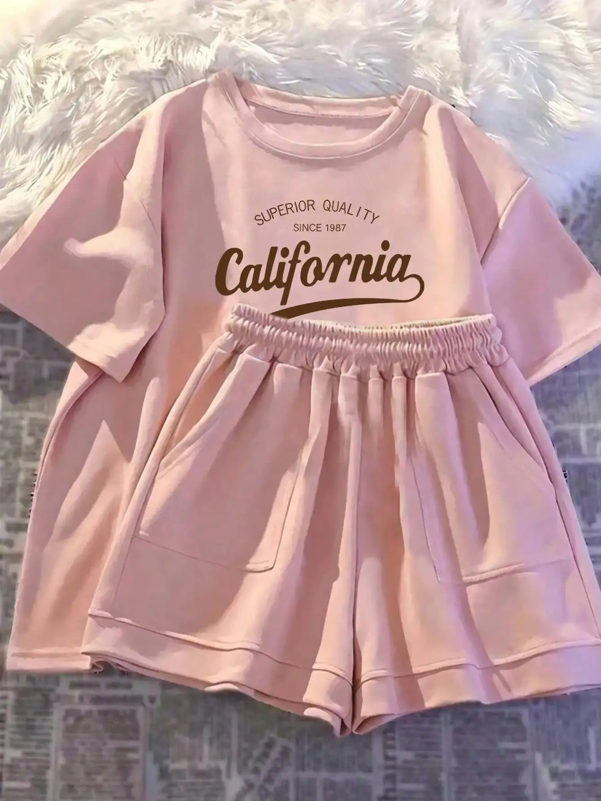 Girls Printed Summer 2-Piece Set | T-Shirt & Shorts Outfit Ages 8-12