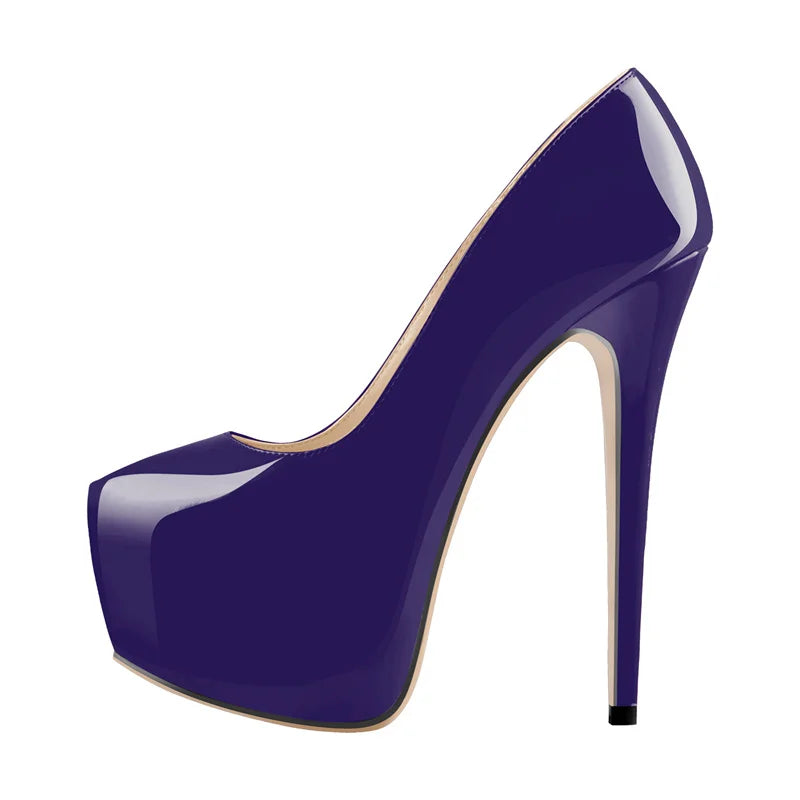Onlymaker Women Platform Pumps 16cm Thin High Heels Sexy Stiletto Wedding Party Fashion Shoes