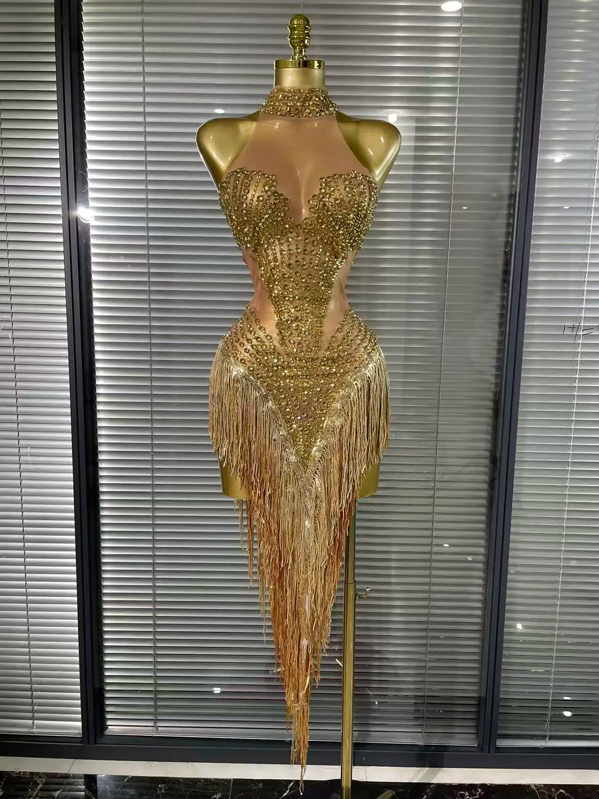 Women's Sequin Bodycon Midi Dress