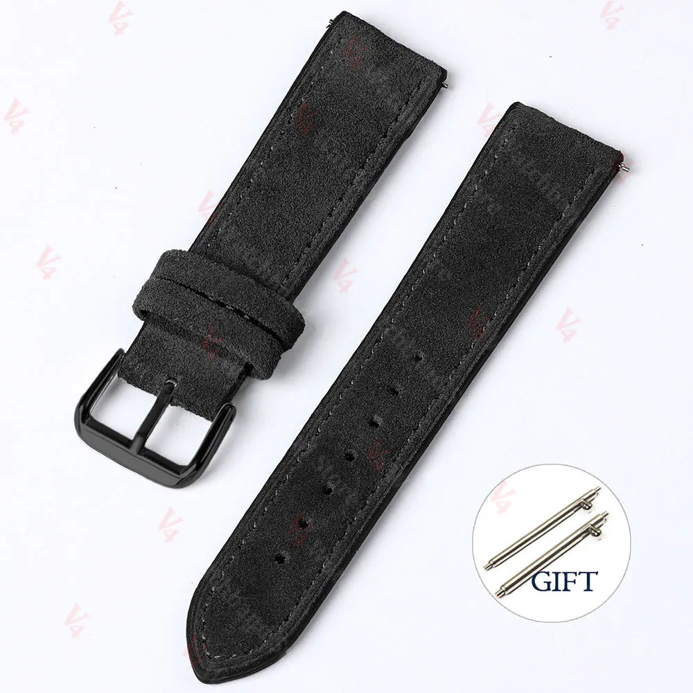 Leather Quick-Release Watch Strap