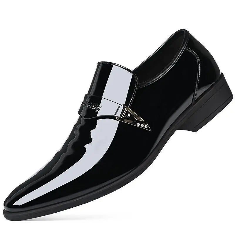 Men's Fashionable Versatile Business Classic Formal Leather Shoes Trendy Comfortable Breathable Casual Loafers Rubber Sole
