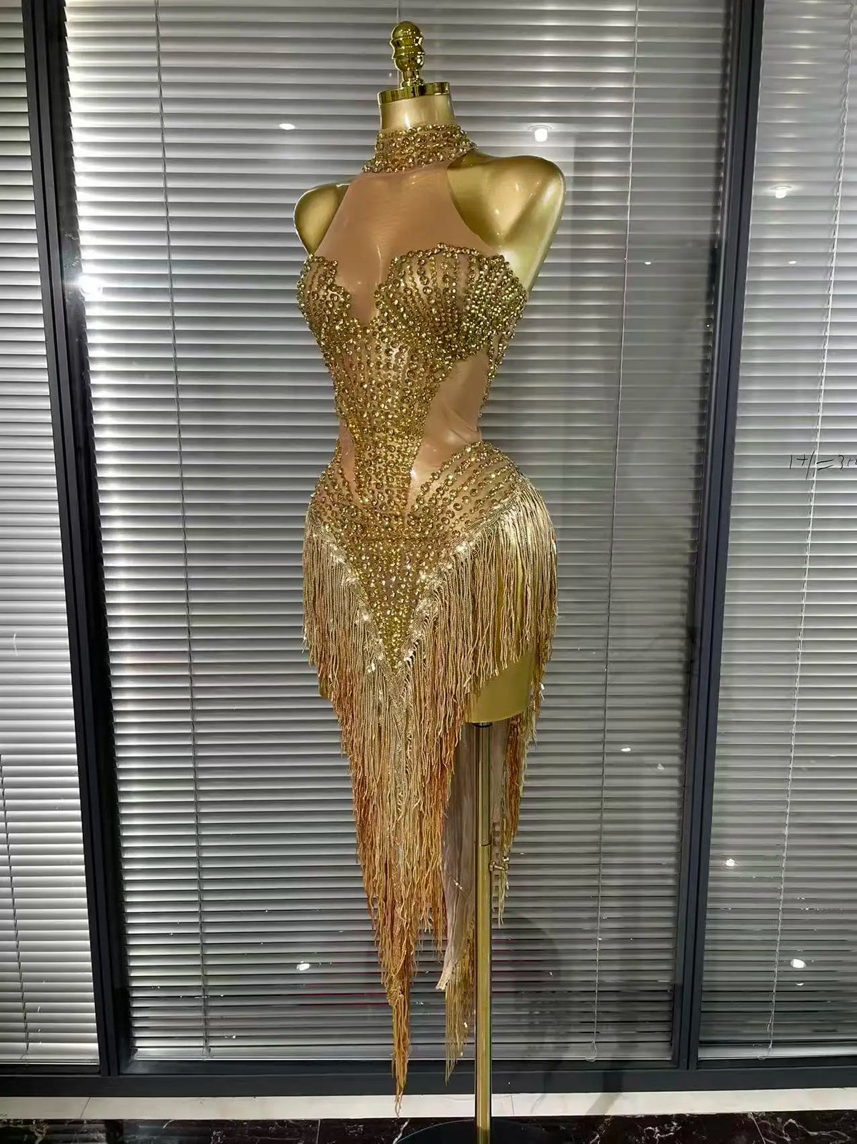 Women's Sequin Bodycon Midi Dress