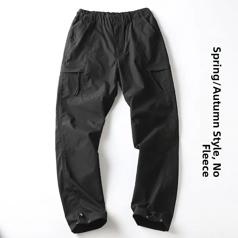Men's Fleece-Lined Windproof Outdoor Pants – Straight Leg