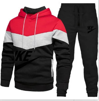 Men's Hoodie & Jogger Set — Casual Two-Piece Tracksuit