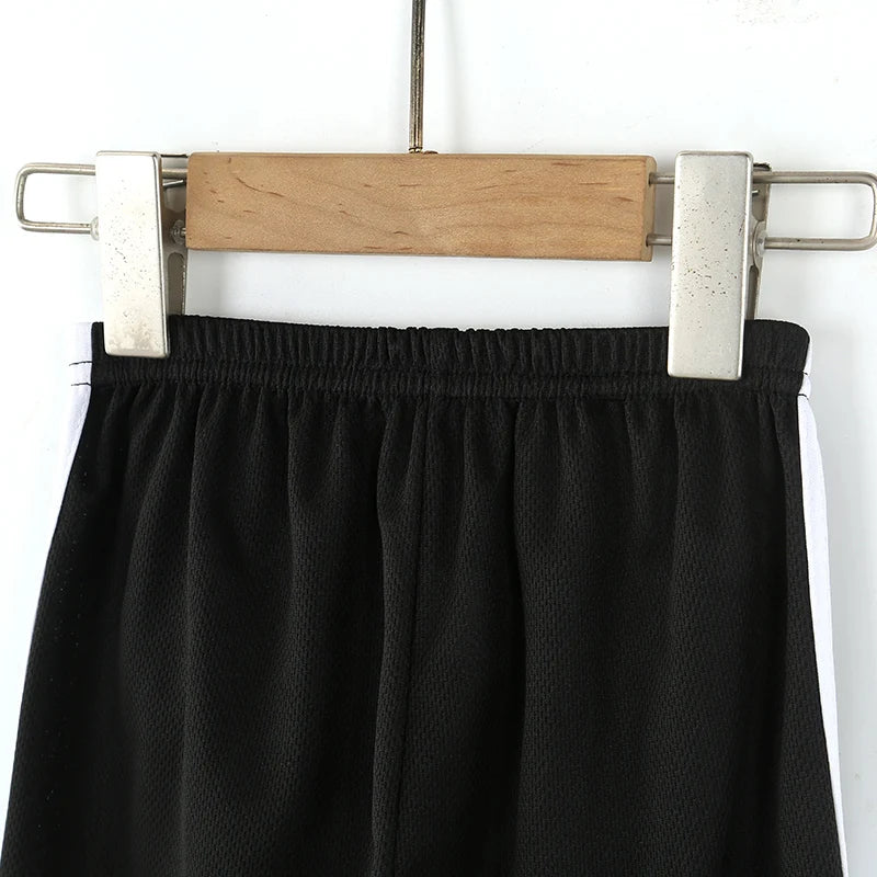 4/1 Pack Summer Children's Sports Quick-drying Shorts Boys Play Ball And Run Elastic Waist Pants Girls Solid Color Simple Joker