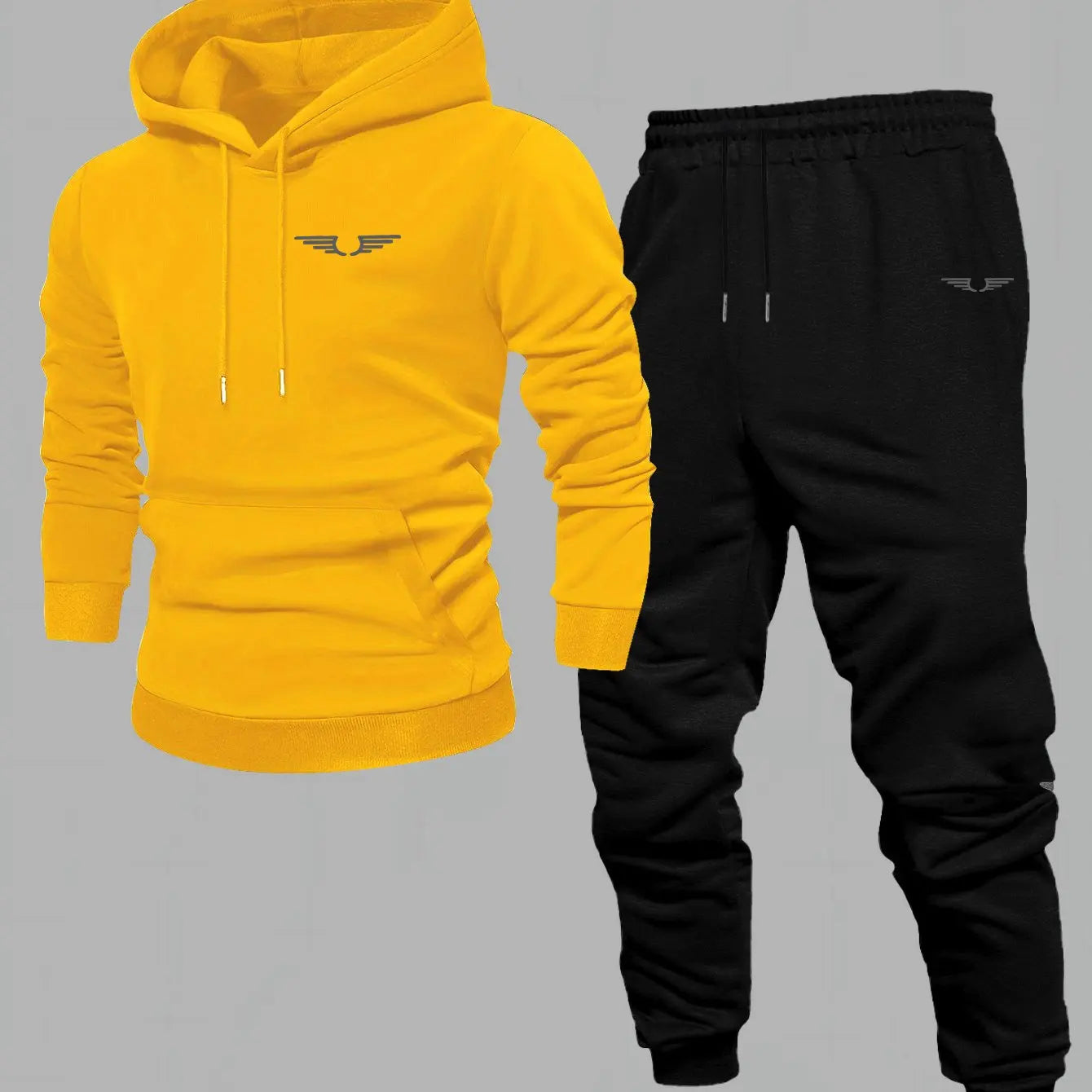 Men's Graphic Print Hoodie Co-ord Set – Fleece Pullover Sweatshirt & Jogger | American Streetwear (S–XXXL)