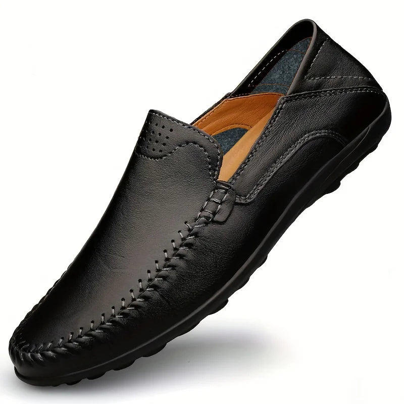 CLOHOO Men's Business Casual Leather Loafers