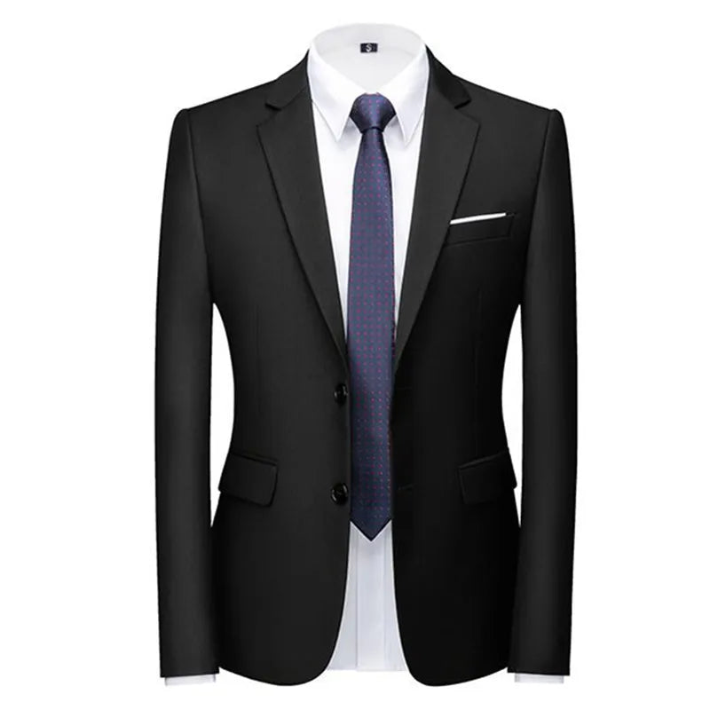 New Male Solid Colour Formal Suit Jacket 21 Colours Available Men Wedding Prom Party Tuxedo Blazer Slim Fit Coats