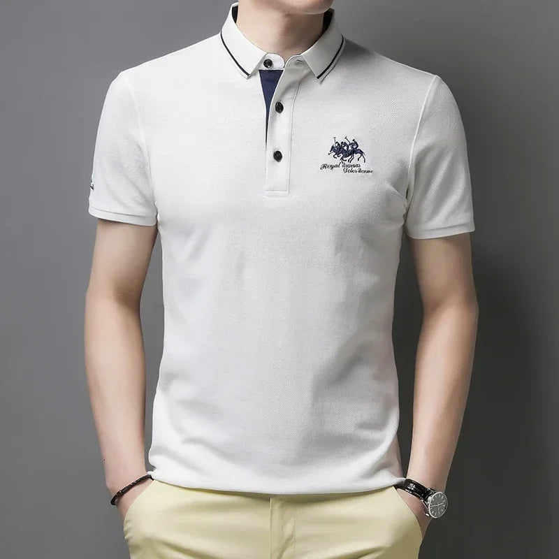 Men's Embroidered Polo Shirt — Anti-Wrinkle Short Sleeve Summer Top | M–4XL