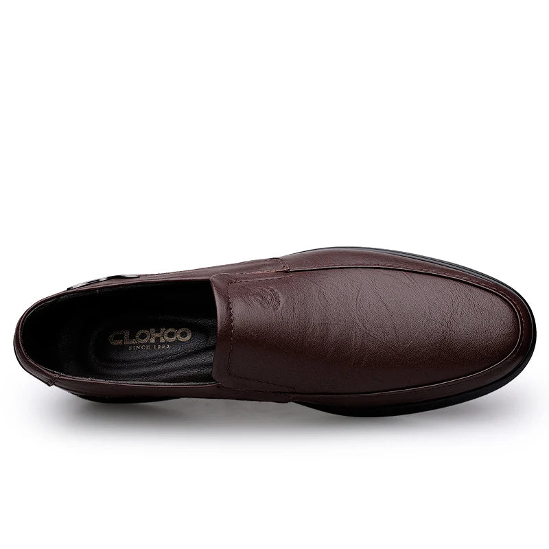 CLOHOO Men's Handcrafted Genuine Leather Loafers