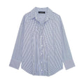 Women's Elegant Lapel Long Sleeve Loose Blouse — Office Lady Button-Down Shirt | 5 Colors | XS–L