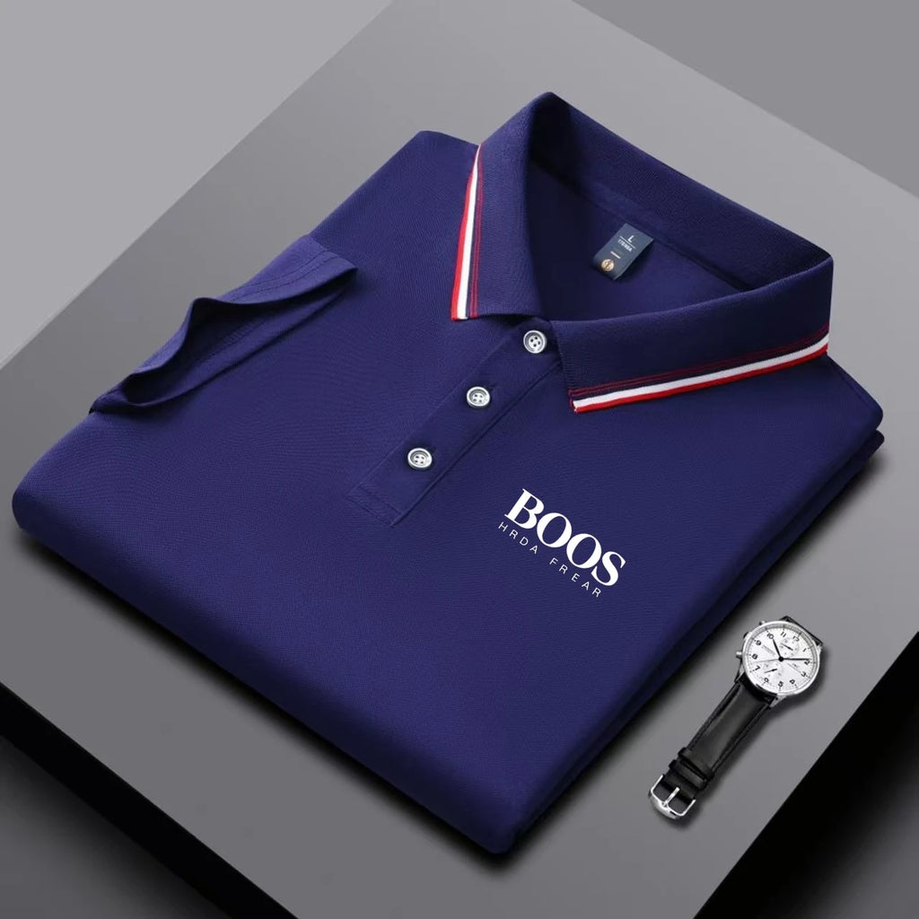 Summer New Men's Short Sleeved Polo Shirt Fashion Design Golf Top Casual T-shirt