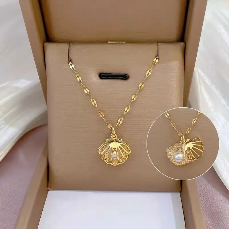 Women's Stainless Steel Pendant Necklace