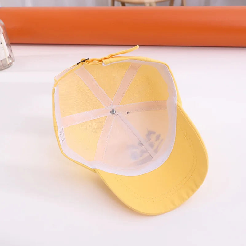 Kids Letter Embroidery Baseball Cap | Adjustable Toddler Snapback Hat
