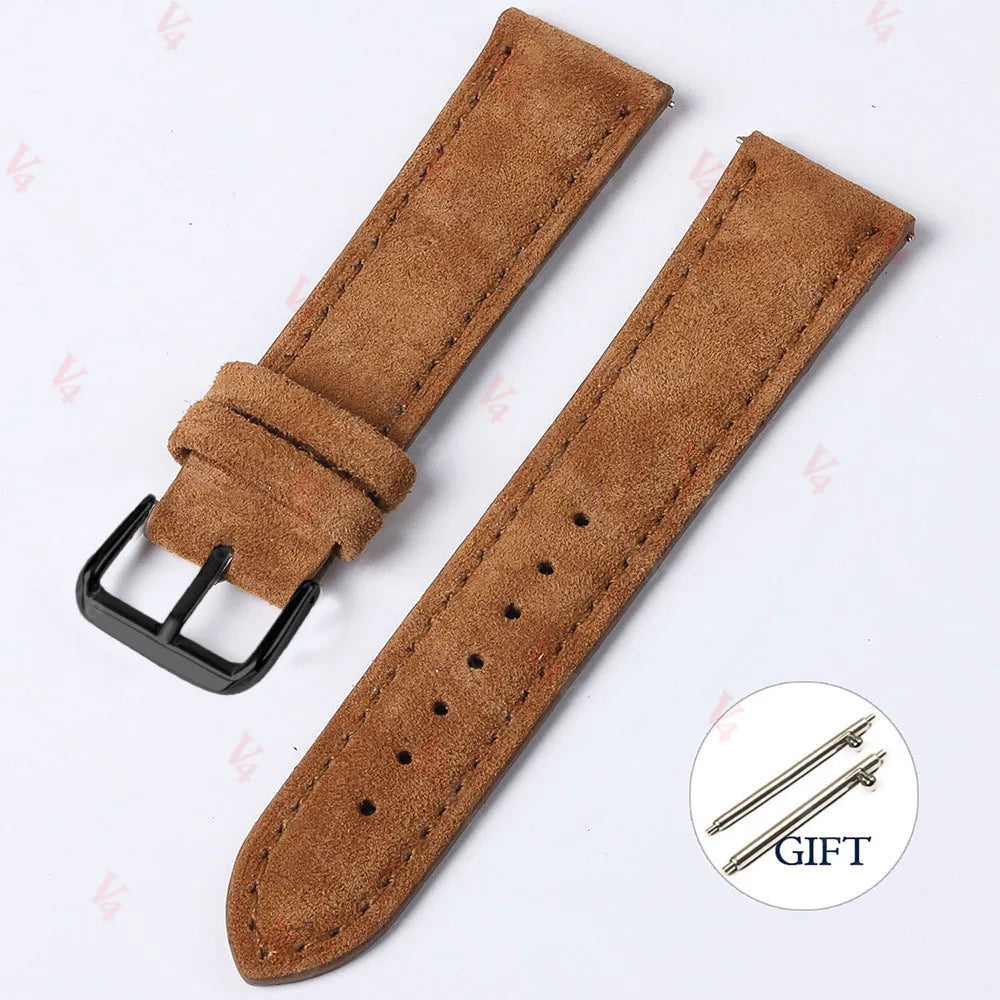 Leather Quick-Release Watch Strap