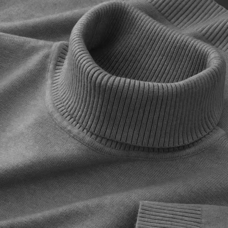Men's Knit Turtleneck Sweater