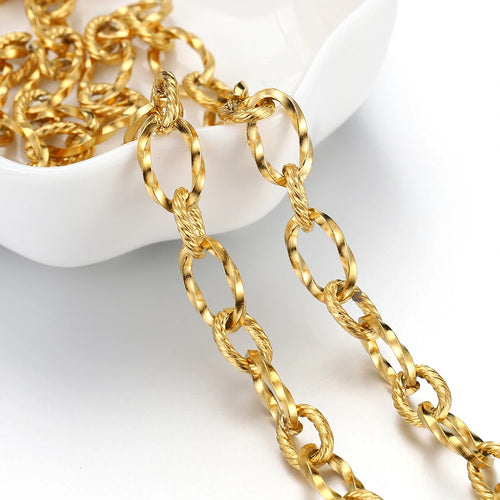 1m Stainless Steel Rolo Cable Chain | DIY Necklace & Bracelet Making