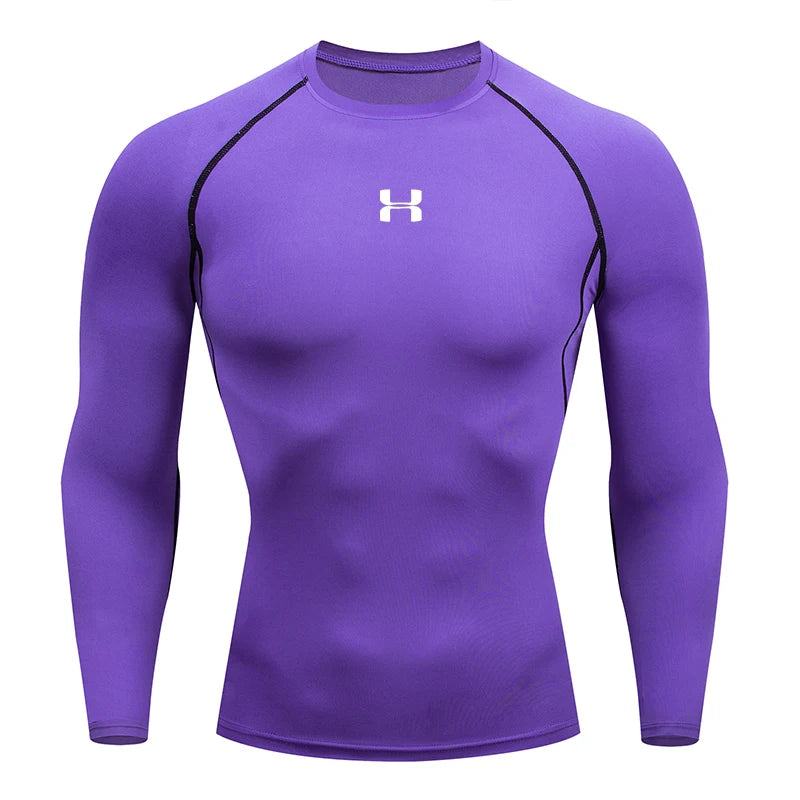 Men's Compression Long Sleeve Sport Shirt — Gym & Running