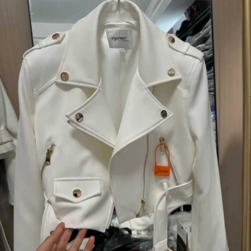 OCEANLOVE Zipper Jackets Women Solid Spring Autumn Korean Fashion Short Outwears Vintage Streetwear Simple Chaqueta Mujer