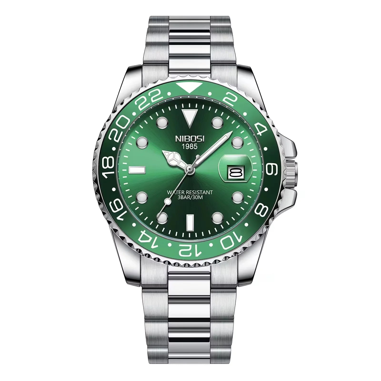 NIBOSI Men's Luxury Quartz Watch – Waterproof Stainless Steel