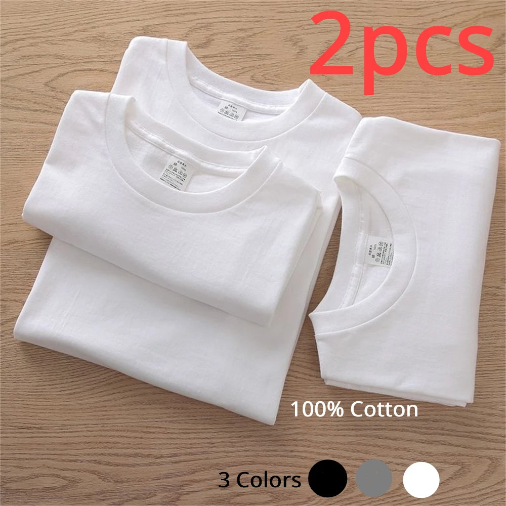 Cotton Crewneck T-Shirts – 2-Pack