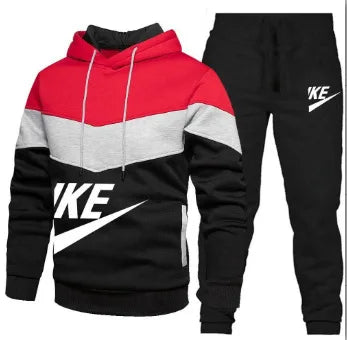 Men's Hoodie & Jogger Set — Casual Two-Piece Tracksuit