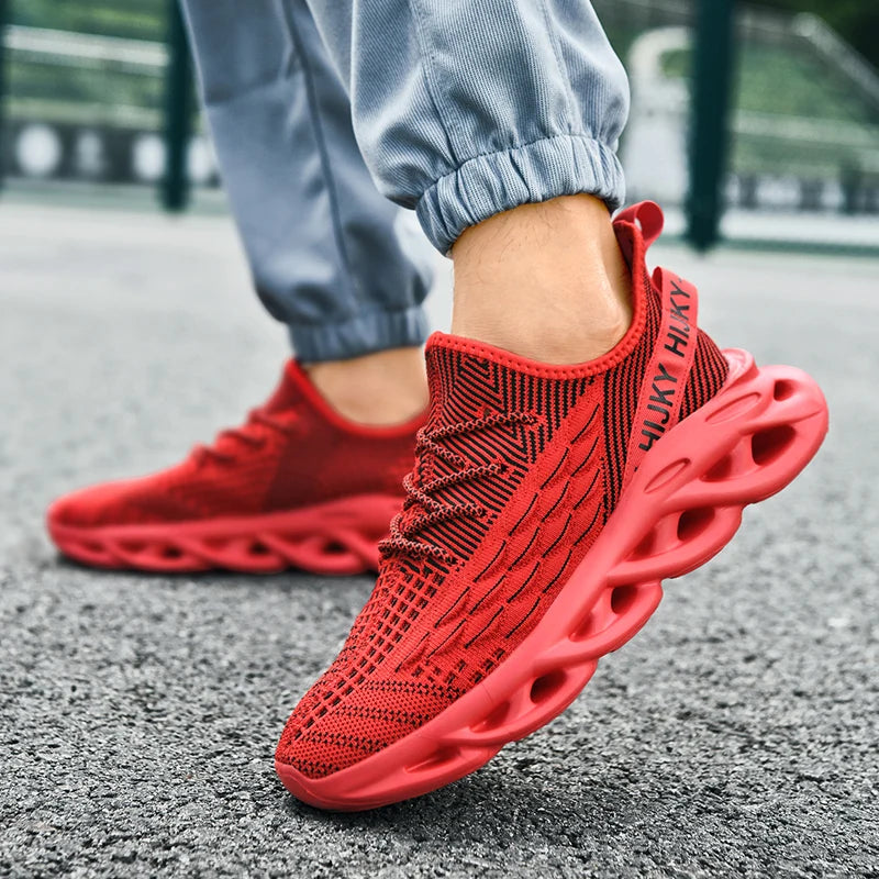 Men's Breathable Flyknit Luxury Casual Sneakers – Lightweight Fashion Trainers