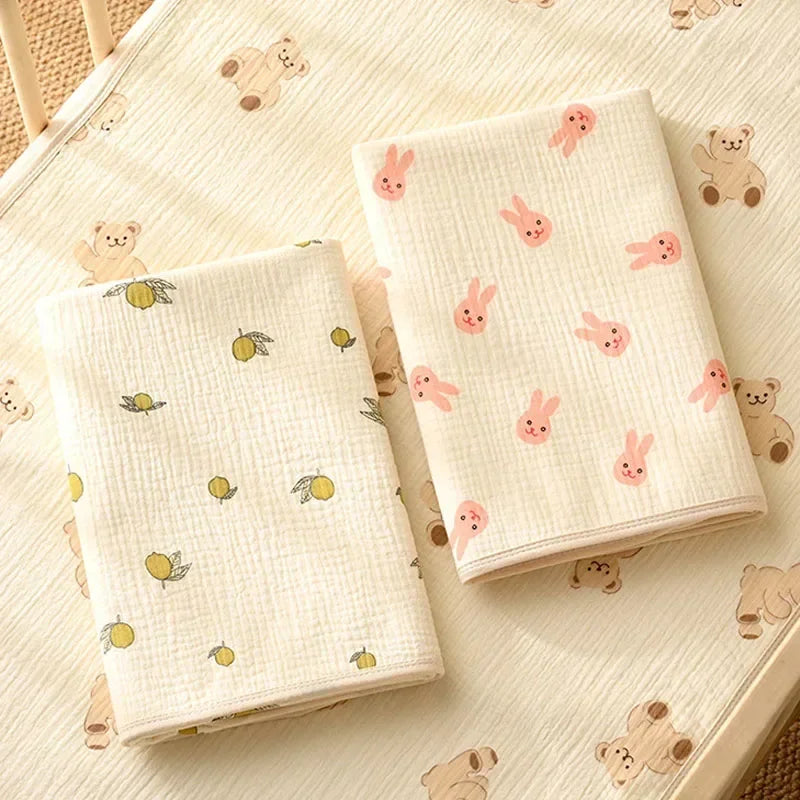 Waterproof Baby Changing Mat – Washable Cartoon Bed Protector (50×70cm)