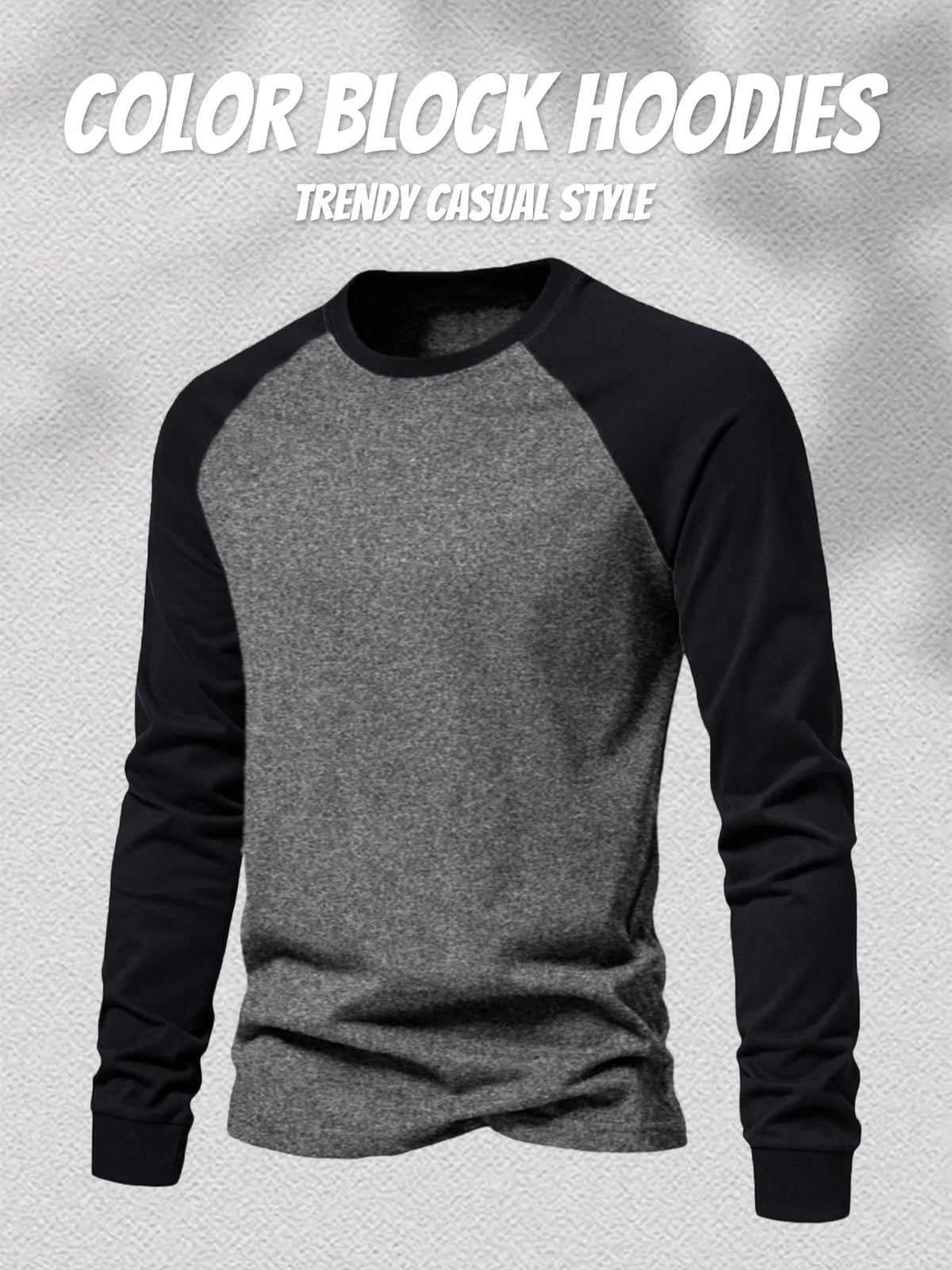Men's Color-Block Raglan Long-Sleeve Tee