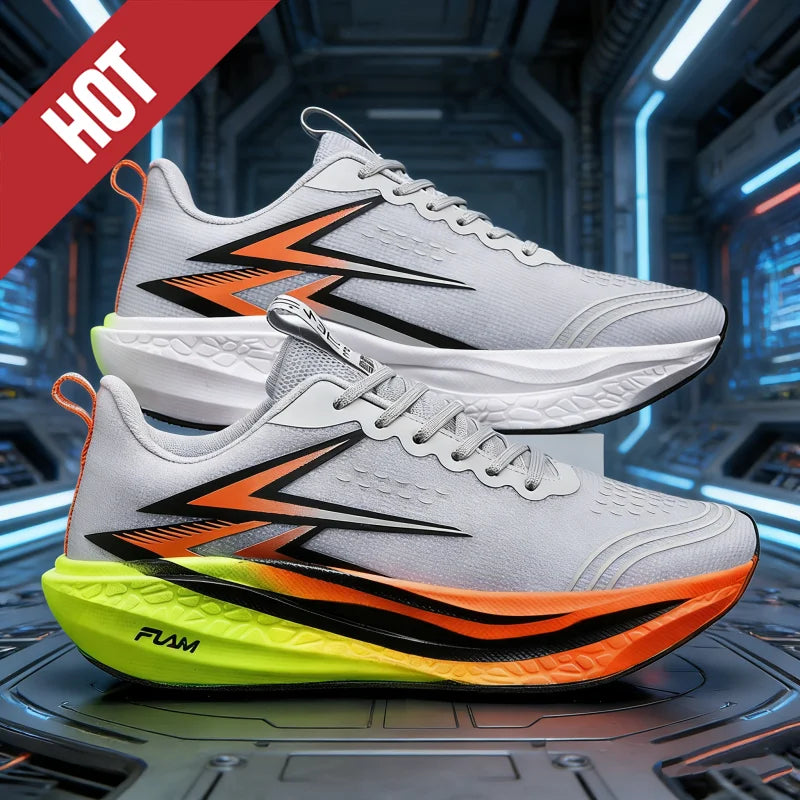 HOT Running Shoes Carbon Board Speciality Marathon Men Sports Breathable Lightweight Women Comfortable Athletic Nonskid Sneakers