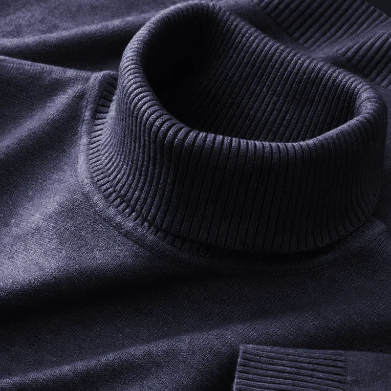 Men's Knit Turtleneck Sweater