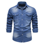 Men's Cotton Denim Shirt