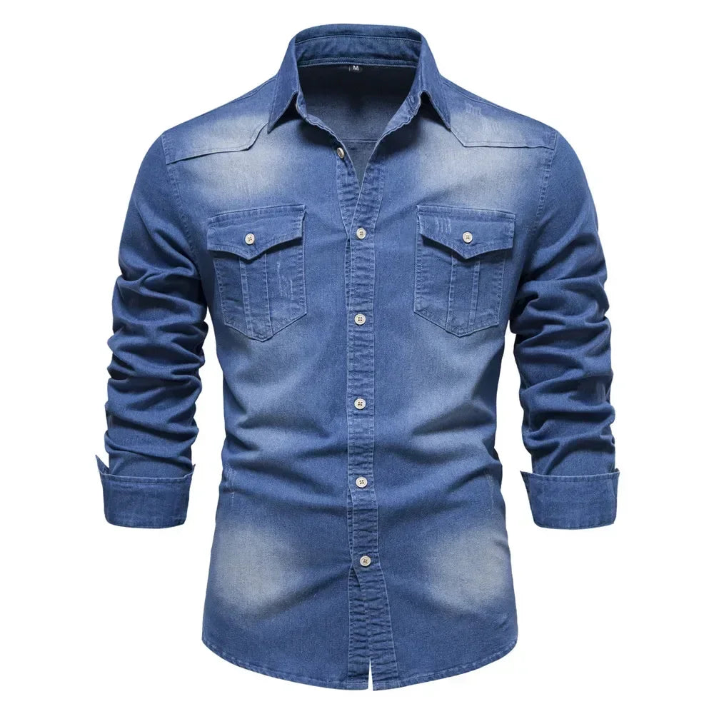 Men's Cotton Denim Shirt