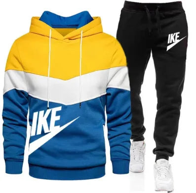 Men's Hoodie & Jogger Set — Casual Two-Piece Tracksuit