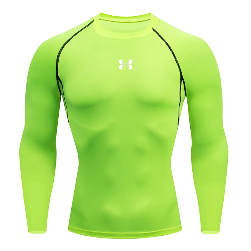 Men's Compression Long Sleeve Sport Shirt — Gym & Running