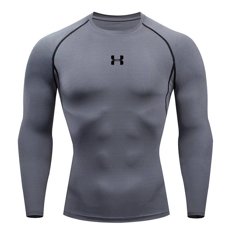 Men's Compression Long Sleeve Sport Shirt — Gym & Running