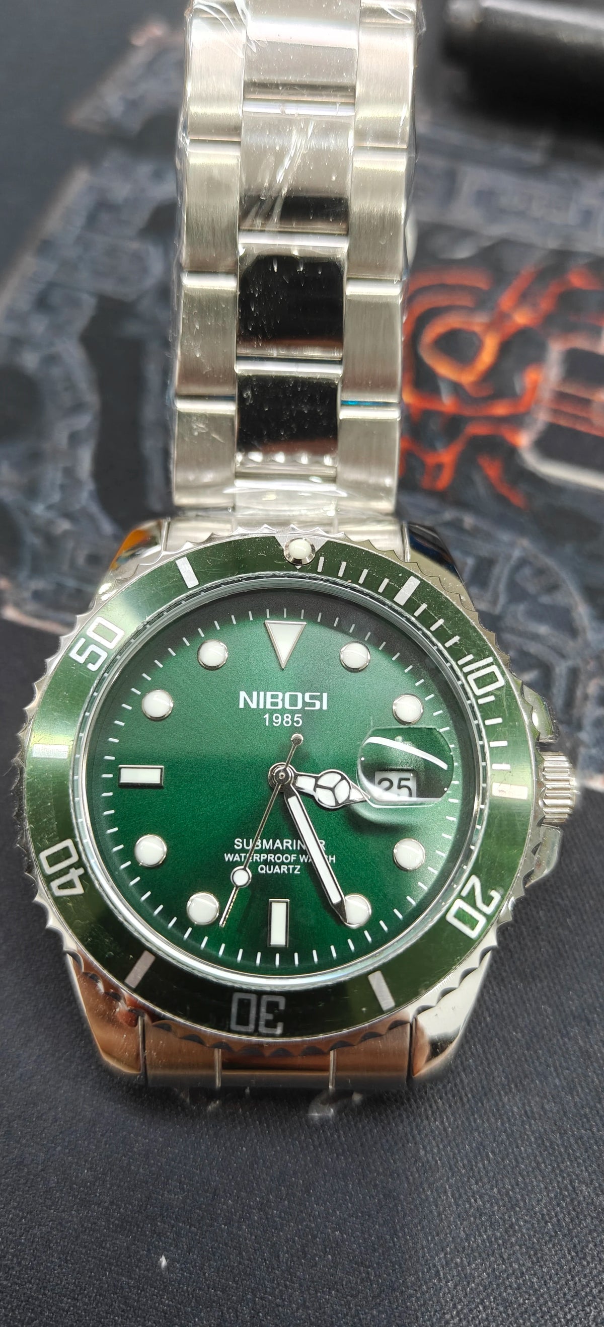 NIBOSI Men's Luxury Quartz Watch – Waterproof Stainless Steel