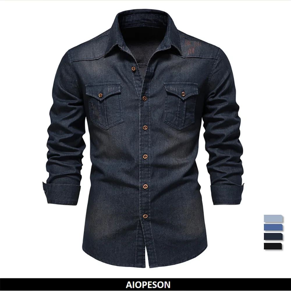 Men's Cotton Denim Shirt