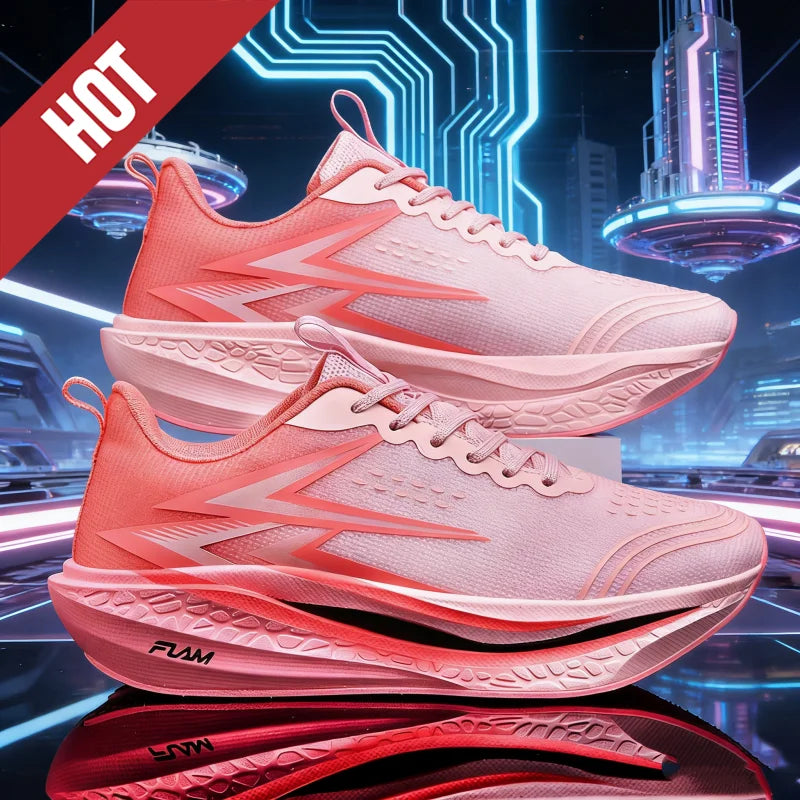 HOT Running Shoes Carbon Board Speciality Marathon Men Sports Breathable Lightweight Women Comfortable Athletic Nonskid Sneakers
