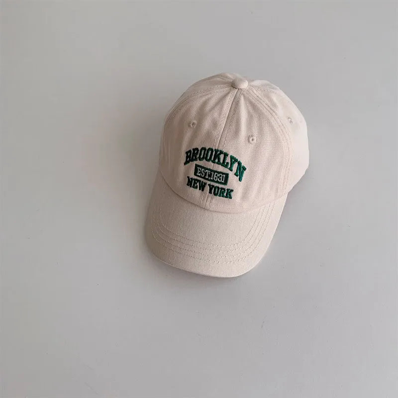 Kids Letter Embroidery Baseball Cap | Adjustable Toddler Snapback Hat