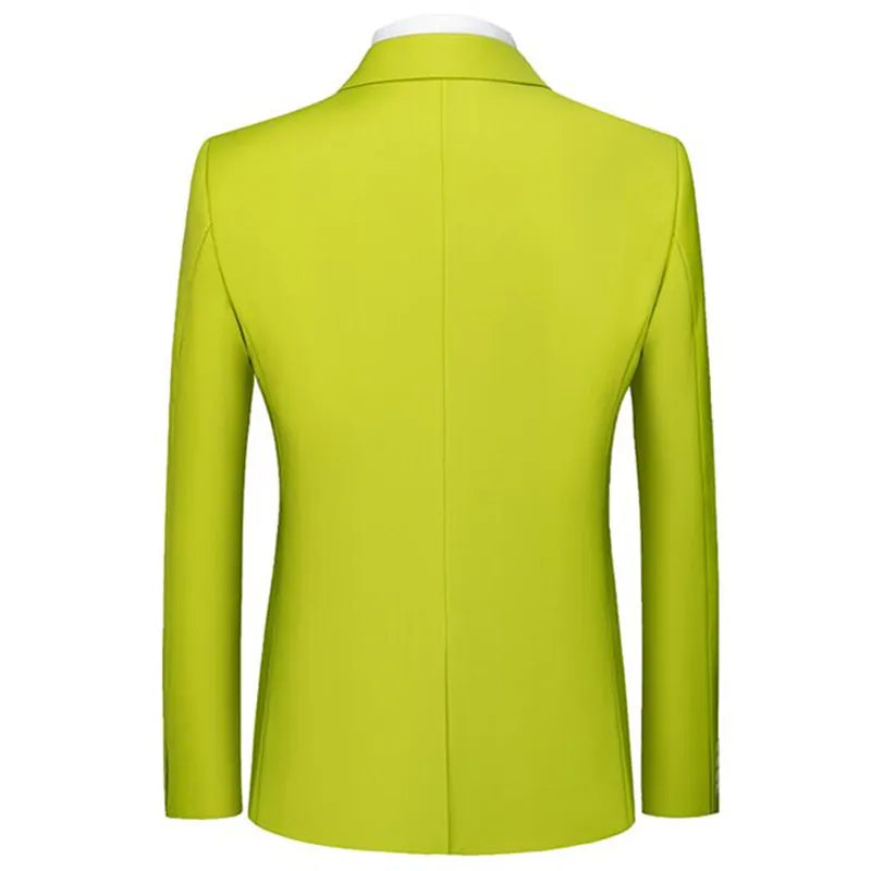 New Male Solid Colour Formal Suit Jacket 21 Colours Available Men Wedding Prom Party Tuxedo Blazer Slim Fit Coats