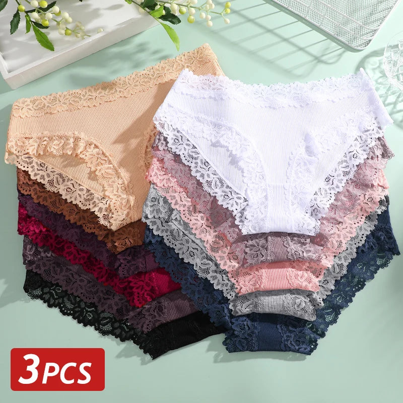 Women's Cotton Seamless Briefs – 3-Pack