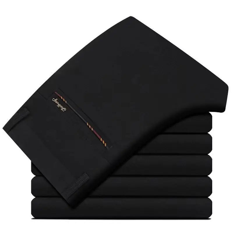 Men's Flat-Front Dress Pants