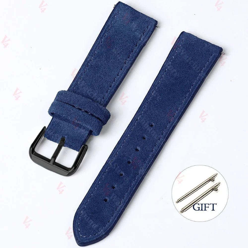 Leather Quick-Release Watch Strap
