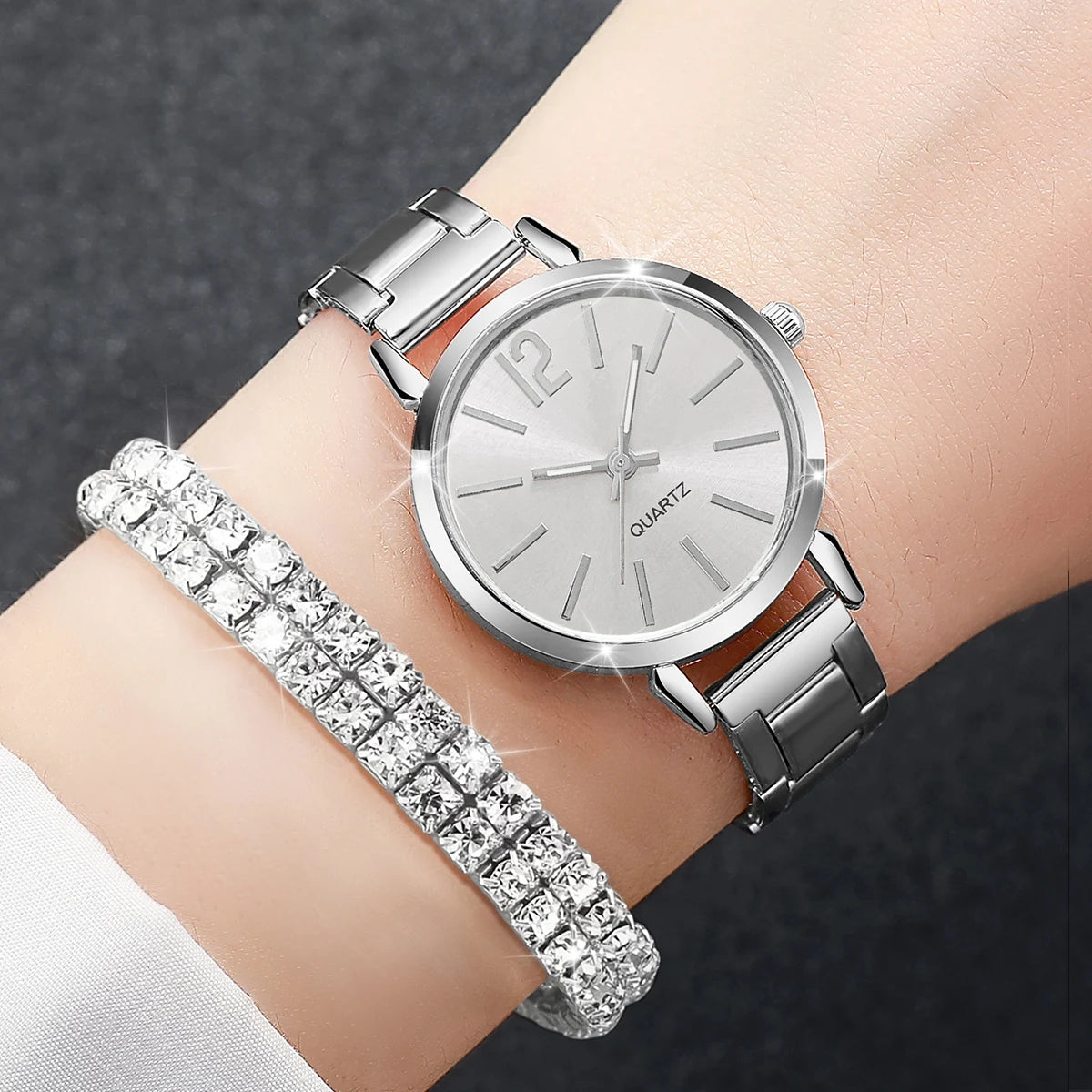 Women's Watch & Bracelet Set