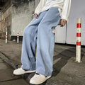 Men's Wide Leg Loose Jeans – Korean Streetwear Style