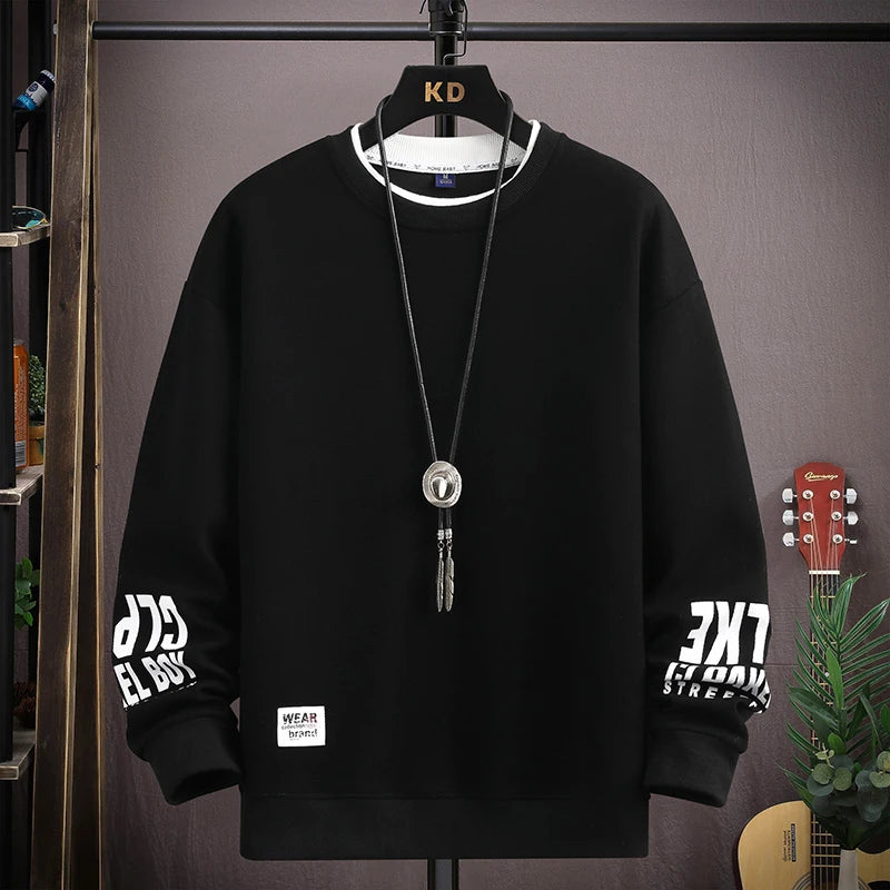 Oversized Cartoon Cat Sweatshirt — Harajuku Long Sleeve Pullover | Unisex S–5XL