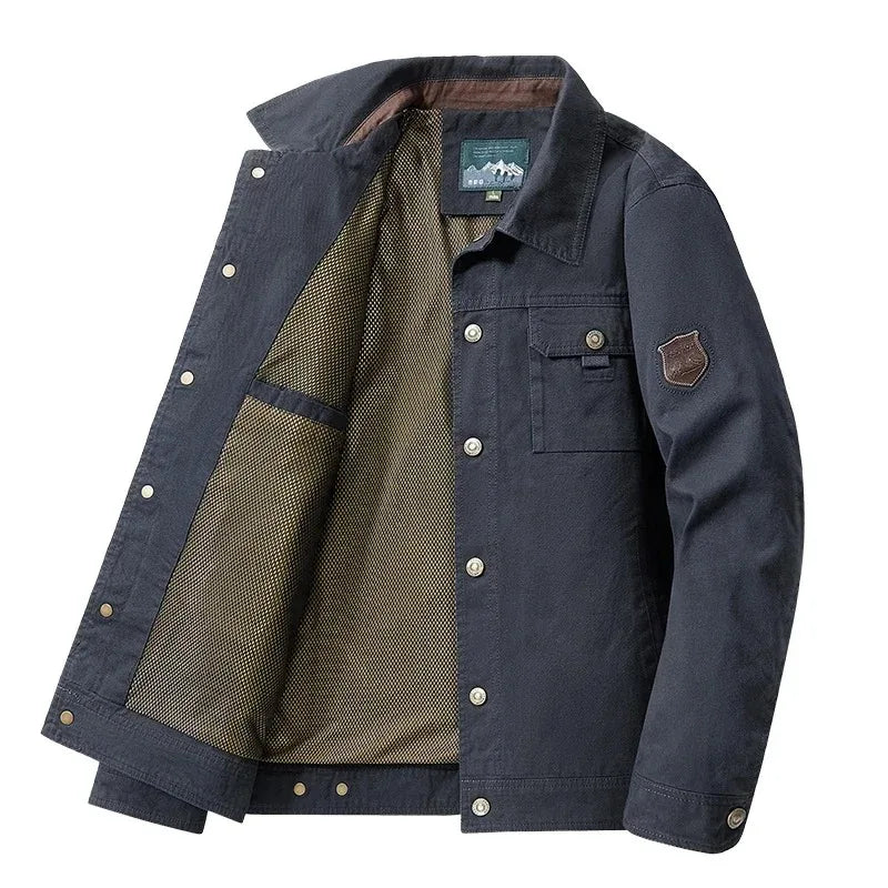 Men's Military Tactical Windbreaker Jacket — Cargo Style