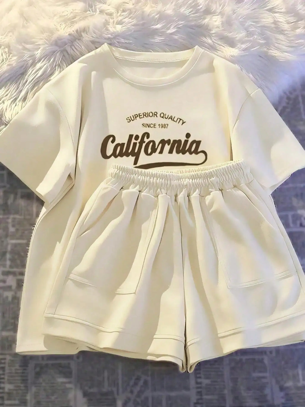 Girls Printed Summer 2-Piece Set | T-Shirt & Shorts Outfit Ages 8-12