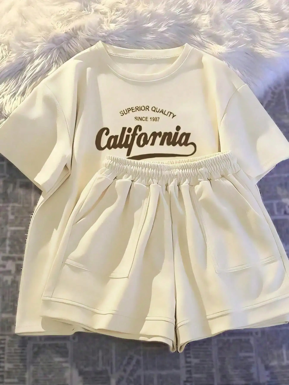 Girls Printed Summer 2-Piece Set | T-Shirt & Shorts Outfit Ages 8-12